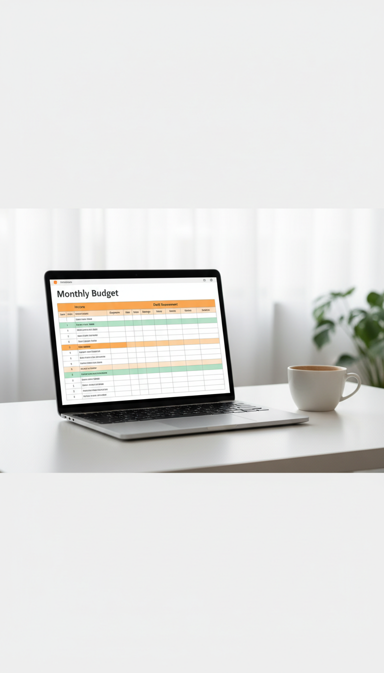 Monthly Budget Template for Small Businesses – PDF Spreadsheet