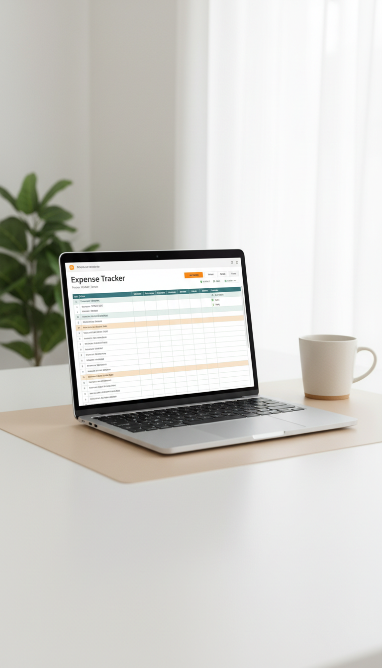 Freelancer Expense Tracker Spreadsheet – Tax & Income Tracking PDF Template