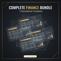 Complete Finance Bundle – 3 Spreadsheet Templates